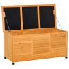 75 Gallon Deck Box Wooden Outdoor Storage Container Aerating Gap Weather-Resistant Yellow