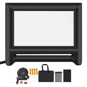 18FT Inflatable Movie Screen, Inflatable Projector Screen with Portable Storage Bag, 16:9 Easy Set Up Movie Projection for Outdoor Backyard