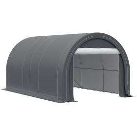 16' x 10' Carport, Heavy Duty Portable Garage / Storage Tent with Large Zippered Door, Anti-UV PE Canopy Cover for Car, Truck, Boat