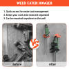 2PCS Weedeater Hanger for Garage Wall, Garage Organizer Trimmer Rack, Weed Wacker Holder, Weed Eater Holder Wall Mount for Grass Trimmer