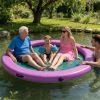 Inflatable water hammock, purple inflatable floating boat