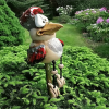 3 Pcs Funny Chicken Fence Decor Statues, Fun Design, Resin Made with Waterproof Function, Ideal as Kids' Gifts, Also Perfect for Yard