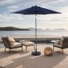 9FT Outdoor Patio Umbrella,Outdoor Table Umbrella with 6 Sturdy Ribs, Push Button Tilt and Crank,Yard Umbrella, Market Umbrella for Deck, Backyard