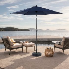 9FT Outdoor Patio Umbrella,Outdoor Table Umbrella with 6 Sturdy Ribs, Push Button Tilt and Crank,Yard Umbrella, Market Umbrella for Deck, Backyard
