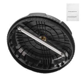 15" Pressure Washer Surface Cleaner, Plastic Pressure Washer Attachments with 4 Wheels, 4000 Max PSI, 1/4 Quick Connector, 2 Spray Nozzles