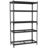 5-Tier Storage Shelf,72''H Heavy Duty Adjustable Garage Shelving Unit for Garage,Warehouse,2250 lb Load,36''W x 18''D x 72''H,Black