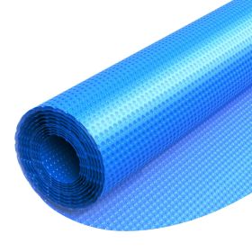 Solar Pool Cover, 24 ft Round Pool Bubble Cover, 8 Mil Pools Solar Blanket with Bubble & PE Material, Daytime Heat Absorption