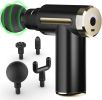 Massage Gun Deep Tissue for Pain Relief with 4 Massage Heads & 6 Speeds, Electric Mini Handheld Body Massager for Any Pain Relief
