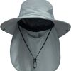 Sun Hats for Men Women with Neck Flap UPF 50+ UV Protection Wide Brim Bucket Hat Safari Hiking Fishing Hats