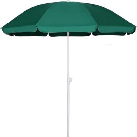 6FT Portable Picnic Outdoor Canopy Sunshade Beach Umbrella with Tilt Function