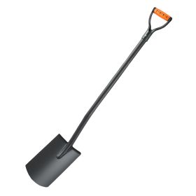 Square Shovel, 48 in Heavy-Duty Flat Shovel, Transfer Shovels with Alloy Steel Blade and Non-Slip D-Handle, Detachable and Easy Storage, for Gard