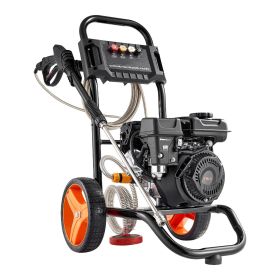 Gas Pressure Washer 2900 PSI and 1.85 Max GPM, Upgrade Aluminum Pump with Spray Gun and Wand, 4 Nozzle Set, Gas Powered Pressure Washer for Cars