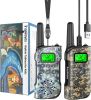 Walkie Talkies for Kids Rechargeable,Toys for Boys and Girls Ages 3-12, 2 Pack Long Range 2-Way Radios, Birthday Gifts,Christmas Stockings