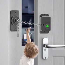 Fingerprint Child Proof Door Lock, Refrigerator Lock with Fingerprint & Door Locks for Kids safety, for Door Lock, Cabinet Locks and Window Locks