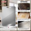 3Pack titanium cutting boards for kitchen,Double Sided Food titanium Grade Metal Non-Toxic titanium Cutting Boards,Easy to Clean