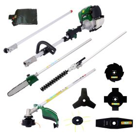 Multi-Functional 9-in-1 Gas Garden Tool – Pole Saw, Hedge Trimmer, Grass Trimmer & Brush Cutter, 38CC, EPA Compliant