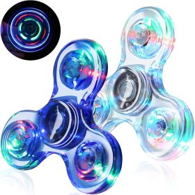 2Pack LED Light up Fidget Spinners for Kids, Sensory Fidget Toys for Kids Adults