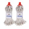 Mr Cleanie Cotton String Cord Floor Mop Replacement Head for Household Cleaning Kitchen Bathroom 2-Pack