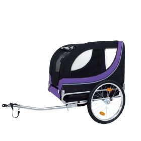 Large Folding Bike Trailer for Dogs – 66LB Capacity All-Terrain Pet Carrier, Durable Steel Frame for Cycling, Jogging, Camping & Outdoor Adventures