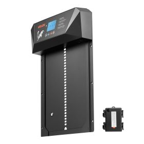 Automatic Chicken Coop Door, DC & Battery Powered Chicken Door with LCD Display, Light Sensor, Timer & Manual Setting, Anti-Pinch Security