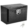 Underbody Truck Box, 24" x 12" x 14" Pickup Storage Box, Heavy Duty Aluminum Diamond Plate Tool Box with Lock and Keys
