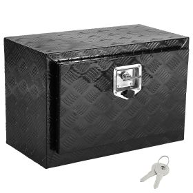 Underbody Truck Box, 24" x 12" x 14" Pickup Storage Box, Heavy Duty Aluminum Diamond Plate Tool Box with Lock and Keys