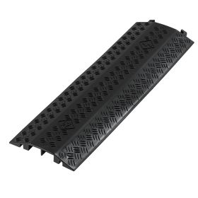 Drop Over Cable Cover, 17,500 lbs/Axle Load Capacity, Heavy Duty Cable Hose Protector Ramp, Floor Cord Cover, for High Walking Traffic Areas, Indoor