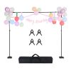 Backdrop Stand, 8.5 x 10 ft Adjustable Photo Backdrop Stand Kit, Portable Background Backdrop Stand with 7 Crossbars