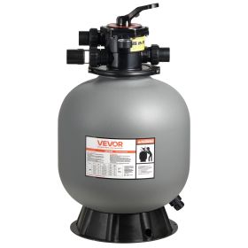 Sand Filter, 20-Inch, 50 GPM Above Inground Swimming Pool Sand Filter System, with 7-Way Multi-Port Valve, Backwash, Rinse, Recirculate, Waste, Winter