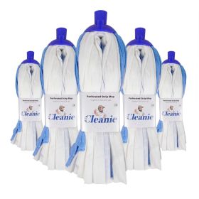Mr Cleanie Perforated Strip Mop Replacement Head for Household Cleaning Kitchen Bathroom 5 Pack