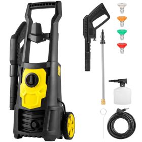 Electric Pressure Washer, 2000 PSI, Max. 1.76 GPM Power Washer with 30 ft Hose, 5 Quick Connect Nozzles, Foam Cannon, Portable to Clean Patios, Cars