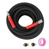 Pressure Washer Hose, 100FT, Kink Free 3/8"-φ14.8 Male, 3/8"-φ15 Female For Most Brand Pressure Washers, 4.9'' Bending Radius