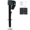 Electric Trailer Jack, Power Tongue Jack Weight Capacity 4000 lbs, 9.84"-33.85" Electric Tongue Jack with Waterproof Cover for Lifting RV Trailer