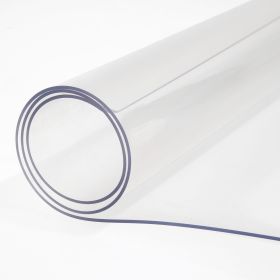 Plastic Table Cover, 42"x80"x0.08", Transparent PVC Table Protector, Rectangle Clear Desk Mat