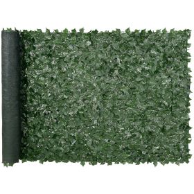 Privacy Ivy Fence, 59 x 118in Artificial Green Wall Screen, Greenery Ivy Fence with Mesh Cloth Backing and Strengthened Joint