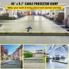 3 Pcs 2-Cable Rubber Electrical Wire Cover Cord Protector Ramp 11000 lbs