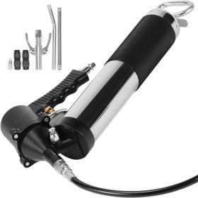 Air Operated Grease Gun, 6000PSI, 14 OZ/400 CC Capacity Heavy Duty Pneumatic Grease Gun, with 18.5 Inch Flexible Hose