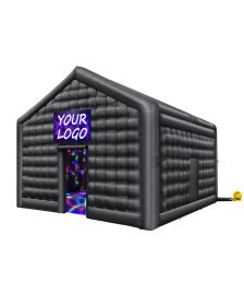 Inflatable Nightclub, 17.7 x 16.4 x 13.9 Ft, Blow up Party Tent with Disco Lights & 680W Blower, Large Inflatable Night Club Tent for Adults