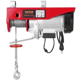 Electric Hoist, 1760 lbs 120V Electric Winch with 328 ft Wireless Remote Control, 40 ft Single Cable Lifting Height, Single/Double Slings