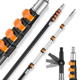 Telescoping Pole, 7 to 30 FT Pole, Extension Multi-Purpose Pole, Sturdy Aluminum Alloy Paint Extendable Pole with Flip-Lock Design