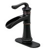 Waterfall Single Hole Single-Handle Low-Arc Bathroom Faucet