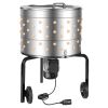 Chicken Plucker Machine, 25.6 in Drum, 1200W & 275RPM Electric Chicken Plucking Machine with 158 Soft Fingers & Transport Wheels