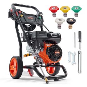 Gas Pressure Washer Powered Washers 3400PSI 2.6GPM 210cc 5Connect Nozzle
