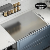 XXL cooked meat baking tray, double-sided cutting board, stainless steel rolling plate, breakfast tray, suitable for fruits, vegetables, meats