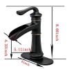 Waterfall Single Hole Single-Handle Low-Arc Bathroom Faucet