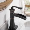 Waterfall Single Hole Single-Handle Low-Arc Bathroom Faucet