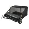 Tow Behind Lawn Sweeper, 44 in Pull Behind Lawn Sweeper, 25 cu. ft Large Capacity Leaf & Grass Collector