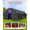 Inflatable Nightclub, 26.2 x 19.7 x 13.1 ft Inflatable Party Tent with 1100W Blower & Sandbag, Ventilated Blow up Night Club with 2 Windows