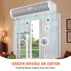 48" Commercial Indoor Air Curtain Super Power 2 Speeds 1650CFM, Wall Mounted Air Curtains for Doors, Indoor Over Door Fan with Heavy Duty Limit Switch