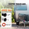 Electric Trailer Jack, Power Tongue Jack Weight Capacity 4000 lbs, 9.84"-33.85" Electric Tongue Jack with Waterproof Cover for Lifting RV Trailer
